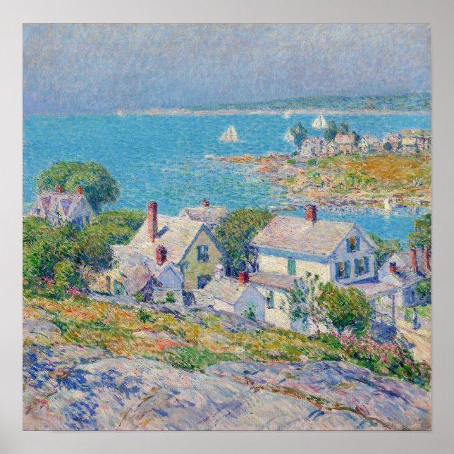 Poster Hassam - Penhascos de New England 1930 (Frente)
