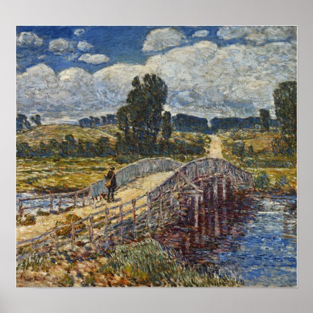 Poster Hassam - Ponte Em Antiga Lyme 1908 (Frente)