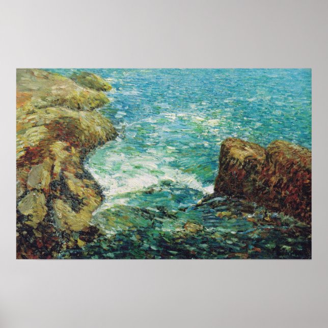 Poster Hassam - Surf E Rochas 1906 (Frente)