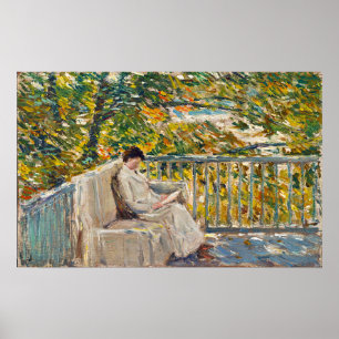 Poster Hassam - Varanda 1907