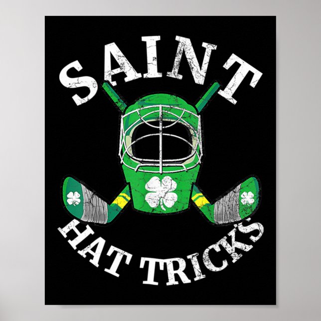 Poster Hat Tricks Shamrock Crianças St Patricks D (Frente)