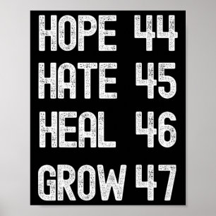 Poster Hate Heal Cresce Votação Para 2024 Presidente Kama