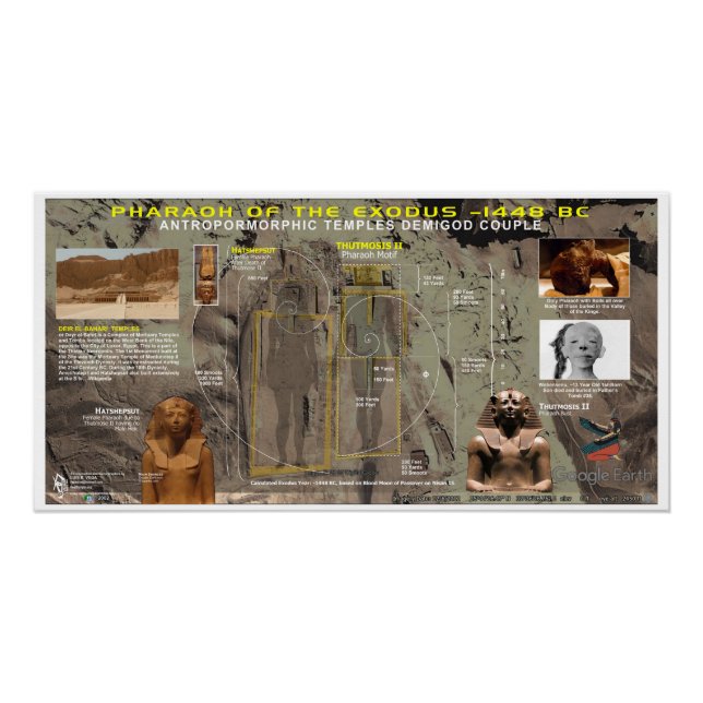 Pôster Hatshepsut II Faraó do Êxodo -1448 a.C. (Frente)
