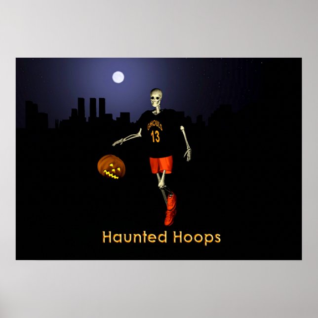 Poster Haunted Hoops (Frente)