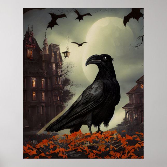 Poster Haunted House Raven (Frente)