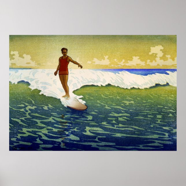 Poster Havaí - Charles William Bartlett - 1918 (Frente)