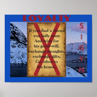 Pôster Havamal Loyalty