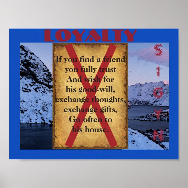 Pôster Havamal Loyalty (Frente)