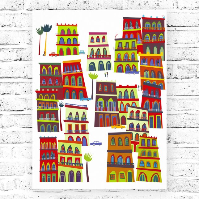 Poster Havana Cuba (Havana Cuba fun poster)