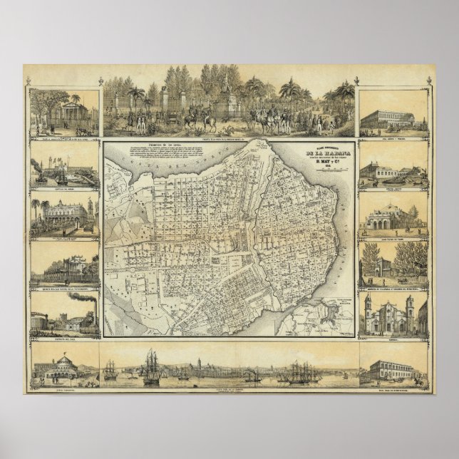 Pôster Havana, Cuba (Frente)