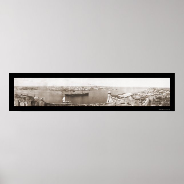 Pôster Havana, Cuba Departure Foto 1911 (Frente)