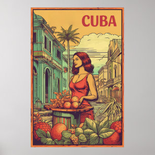 Poster Havana, Cuba, Viagem