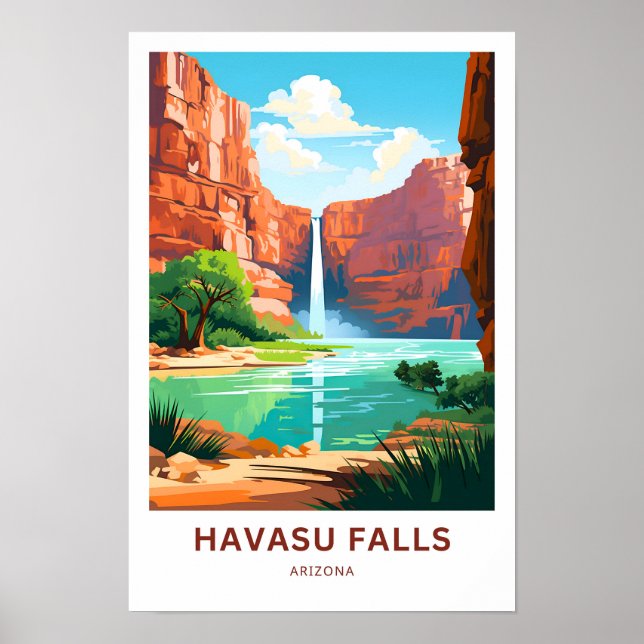 Poster Havasu Falls Arizona (Frente)