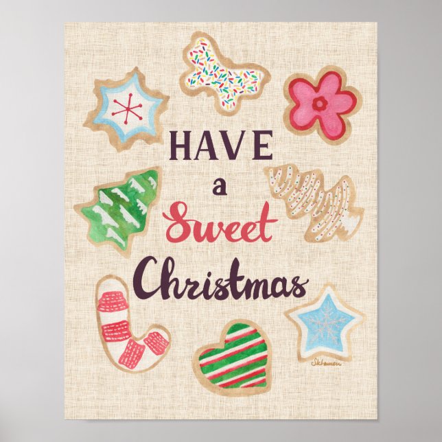 Poster Have a Sweet Christmas Art Print (Frente)