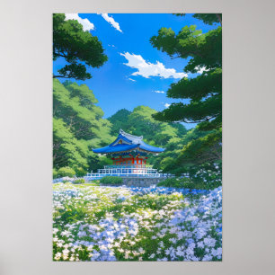 Poster Haven de Flor Branco