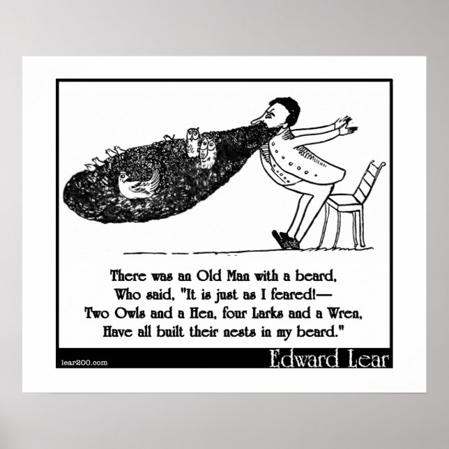 Poster Havia um Velho com barba (Frente)