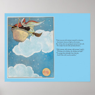 Poster Havia uma velha mulher jogada numa cesta, Rhyme