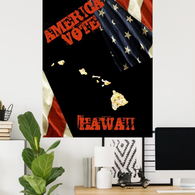 POSTER HAWAI  (Escritório em casa)