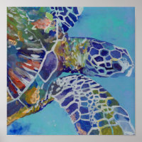 Hawaiai Sea Turtle Honu Art