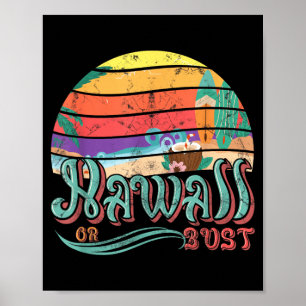 Poster Hawaii Havaiano Ou Nada Férias de Verão em Família