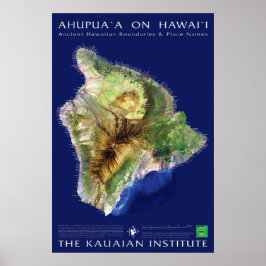 Poster Hawaii Island Ahupua
