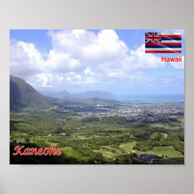 Poster Hawaii - Kaneohe - (Frente)