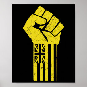 Poster Hawaii resiste à resistência defende Kanaka Maoli
