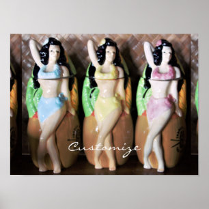 Poster Hawaiian Hula Dancers Thunder_Cove
