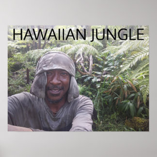 POSTER HAWAIIAN JUNGLE