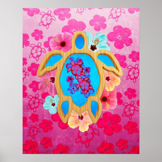 Poster Hawaiian Tropical Honu (Frente)