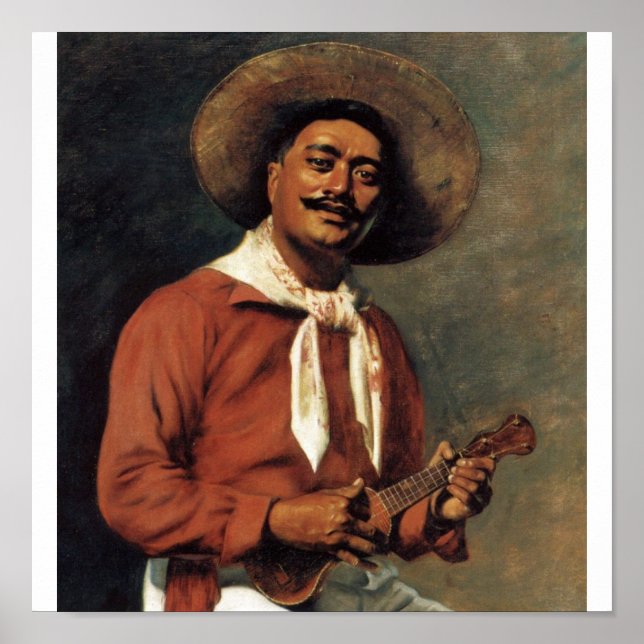 Poster Hawaiian Troubadour, óleo na canvas (Frente)