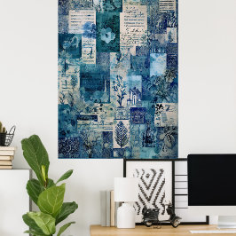 Poster Hawaiian Vintage Botanical Scrapbook