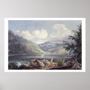 Poster Haweswater, Westmoreland, c.1795 (w/c sobre o