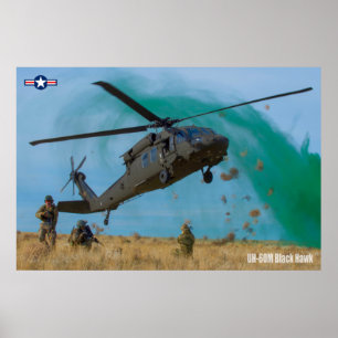 POSTER HAWK PRETO UH-60M