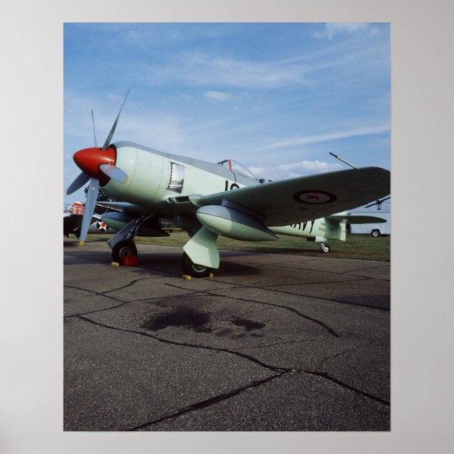 Pôster Hawker Sea Fury no CAF, Minnesota Wing, no 2 (Frente)