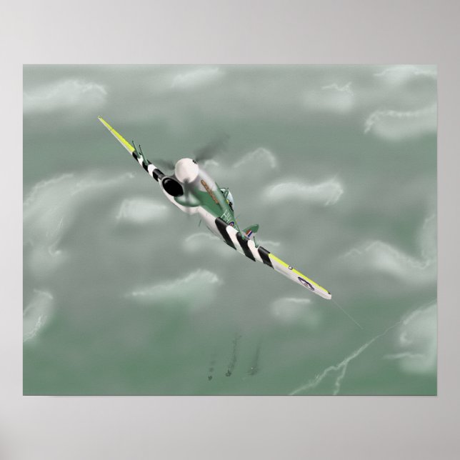 Pôster Hawker Typhoon 1944 (Frente)