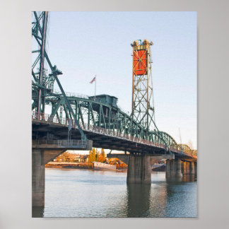 Poster Hawthorne Bridge Portland Daytime