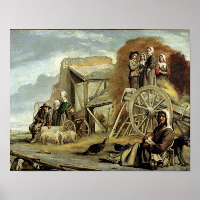 Poster Haycart, ou Return from Haymaking, 1641 (Frente)