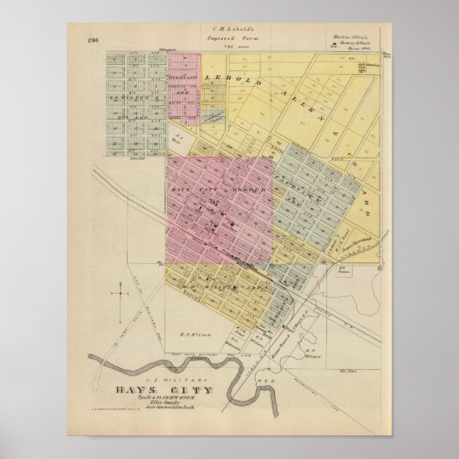 Poster Hays City, Kansas (Frente)