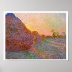 Poster Haystack de Claude Monet