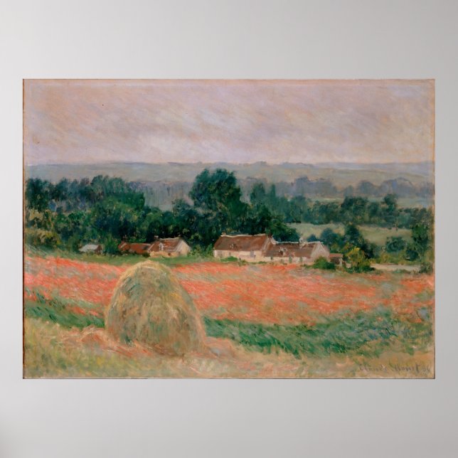 Pôster Haystack em Giverny (Frente)