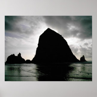 Poster Haystack Rock — Cannon Beach, Oregon