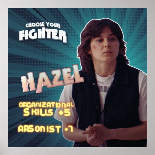 Poster Hazel | Caráter de filme de fundo | Ruby Cruz (Frente)