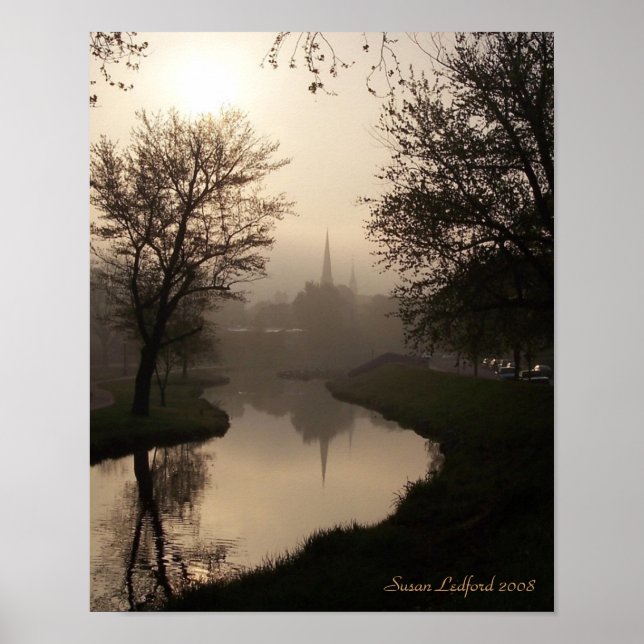 Pôster Hazy Summer Sunrise, Susan Ledford 2008 (Frente)
