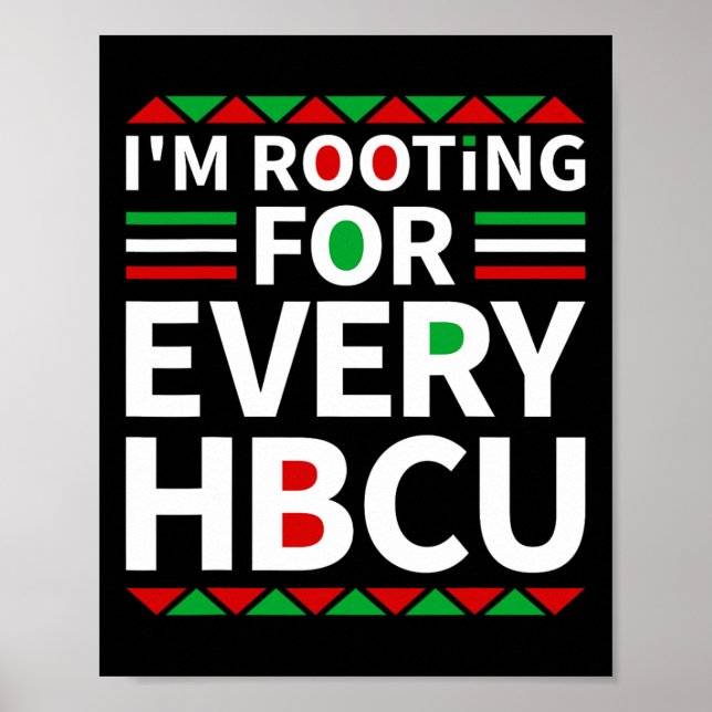 Poster Hbcu Black History Pride Historic Black College (Frente)