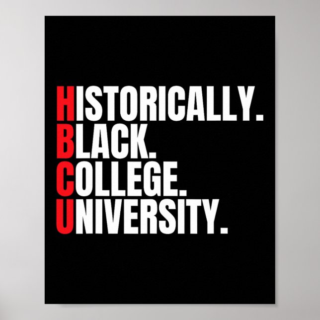 Poster Hbcu Historicamente Colégio Negro E Homens Univers (Frente)