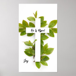 Poster He Is Risen/Easter - editable text