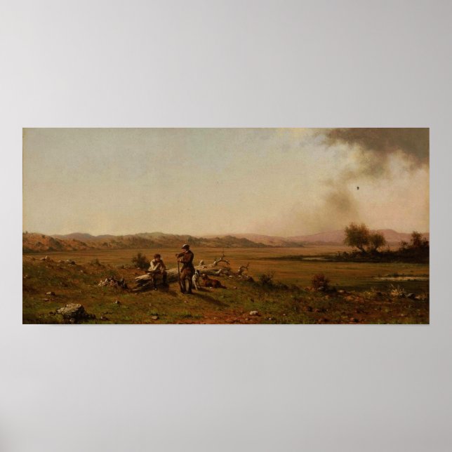 Poster Heade - Caçadores Descansando 1863 (Frente)