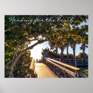 Poster Heading for the Beach Print