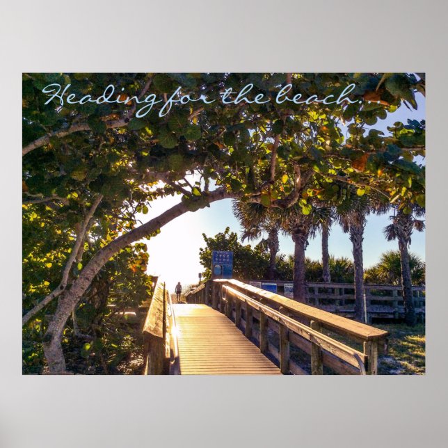 Poster Heading for the Beach Print (Frente)